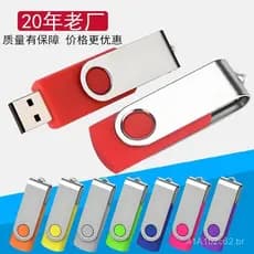 Fabricante de pen drives USB rotativos por atacado, pen drives USB criativos para presente, pen drives USB de aço inoxid
