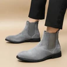 Martin botas masculinas Chelsea botas Retro de alta qualidade sapatos masculinos de cano médio estilo britânico botas ma
