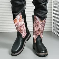 Botas de Cowboy ocidentais masculinas, botas de ciclismo ao ar livre para motocicleta, botas de equitação mongol, botas