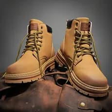W inverno ruibarbo botas masculinas versão coreana na moda Martin botas masculinas aumento interno botas curtas botas ge