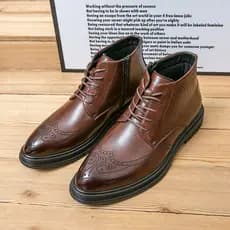 Sapatos masculinos de verão preto marrom sapatos de couro de alta qualidade ternos da moda masculina versão coreana negó