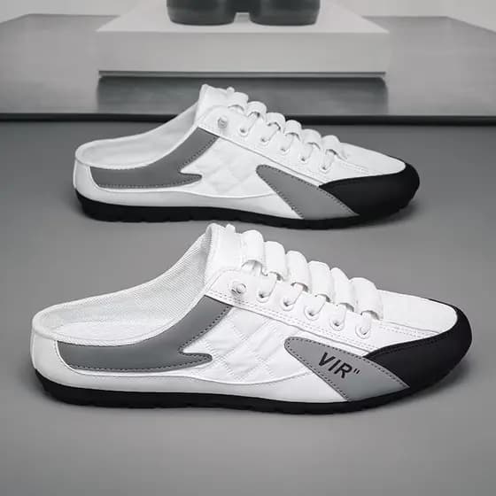 Duas escolha um sapatos da moda sapatos masculinos 2025 verão novo estilo meia chinelos All-Match respirável ervilhas sa