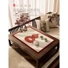 Novo estilo chinês Zen mesa de chá para uma pessoa tapete de chá tapete de chá Diatom lama corredor de mesa bolha seca m