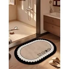 Tapetes de banheiro para pés, antiderrapante, porta de banheiro, banheiro, macio, lama de diatomáceas, absorvente