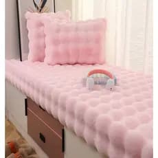 Almofada de janela saliente 2026 influenciador coelho creme de pelúcia almofada de peitoril de janela quarto varanda Tat
