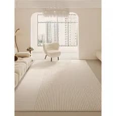 Estilo francês estilo creme tapete simples sala de estar luz luxo mesa de centro cobertor doméstico série de cores quent