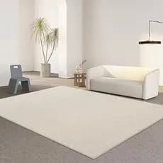 Tapete de cor sólida para sala de estar, sensação de alta qualidade, cor lisa, luz, luxo, mesa de centro, estilo minimal
