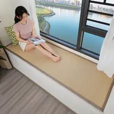 Verão estilo japonês Bay janela esteira Log estilo engrossado varanda Tatami esteira b & b janela peitoril almofada de b