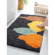 Tapete de banheiro absorvente para porta de banheiro, porta de entrada, secagem rápida, tapete antiderrapante para banhe