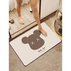 Tapete absorvente para banheiro, lama de diatomáceas, engrossado, porta de vaso sanitário, antiderrapante, secagem rápid
