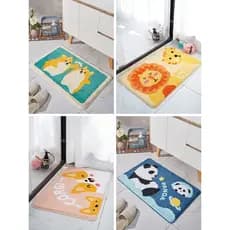 Tapetes de banheiro para casa, banheiro, porta, absorvente, antiderrapante, quarto, cabeceira, desenho animado, cabelos