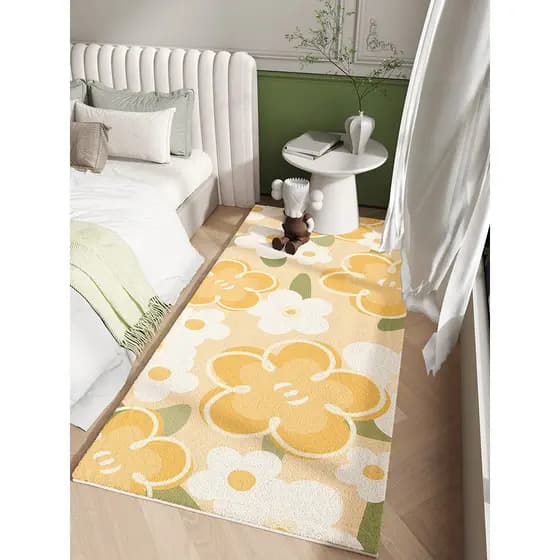 Tapete quarto cabeceira banheiro menina crianças simples dos desenhos animados absorvente cozinha engrossado Anti-desliz