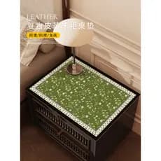 Estilo Medieval tapete de mesa de cabeceira High-End Retro impermeável anti-escaldante toalha de mesa de couro doméstico