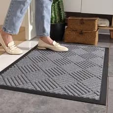 Hongcoral casa ao ar livre porta de entrada tapete de borracha porta de entrada estilo nórdico Anti-deslizamento tapete