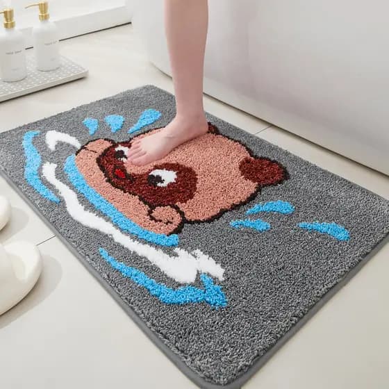 Tapete de banheiro doméstico, absorvente, antiderrapante, porta de banheiro, banheiro, Hotel