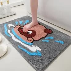 Tapete de banheiro doméstico, absorvente, antiderrapante, porta de banheiro, banheiro, Hotel