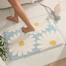 Tapetes absorventes para banheiro, tapetes para porta de quarto doméstico, banheiro, antiderrapante, banheiro, pequeno