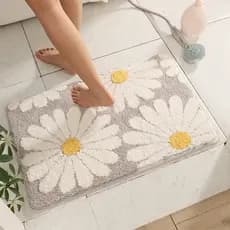 Hong Coral banheiro absorvente tapete de chão casa quarto porta pé tapete do banheiro Anti-deslizamento tapete de toalet