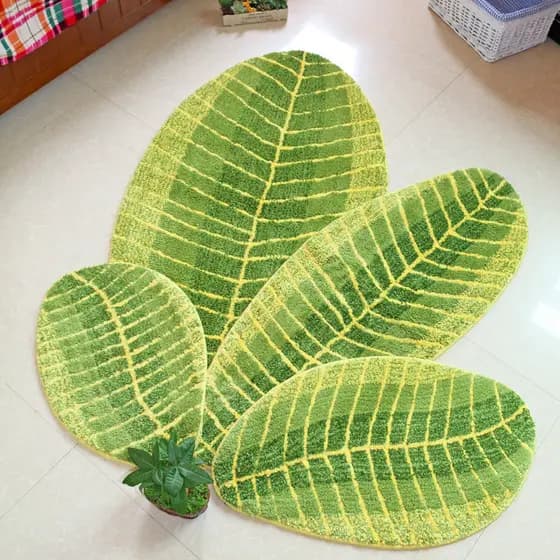 Tapetes de banheiro para casa, absorvente, banheiro, quarto, porta de entrada, verde, fresco, antiderrapante, para pés
