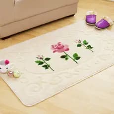 Sala de estar marfim branco entrada tapete porta do quarto absorver água Anti-deslizamento pé tapete Hall entrada esfreg