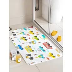 Tapete antiderrapante para banheiro infantil, desenho animado, desenho animado, chuveiro, ventosa, banho, pé, banheiro d