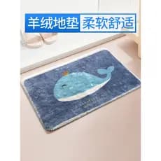 Tapete de caxemira para banheiro, entrada para casa, sala de estar, cozinha, quarto, banheiro, porta de entrada, absorve