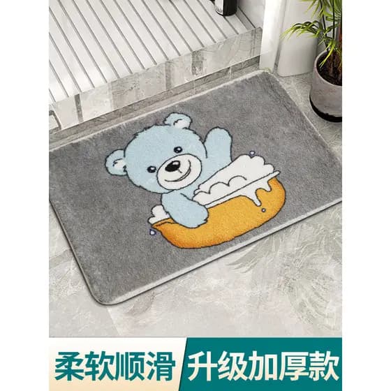 Tapete antiderrapante para banheiro, absorvente para pés, porta, banheiro, cozinha, absorvente, antiderrapante