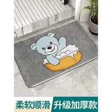 Tapete antiderrapante para banheiro, absorvente para pés, porta, banheiro, cozinha, absorvente, antiderrapante