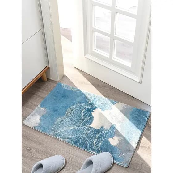 Luz de luxo simples novo estilo chinês tapete porta do quarto banheiro cozinha tapete porta entrada pé tapete antiderrap