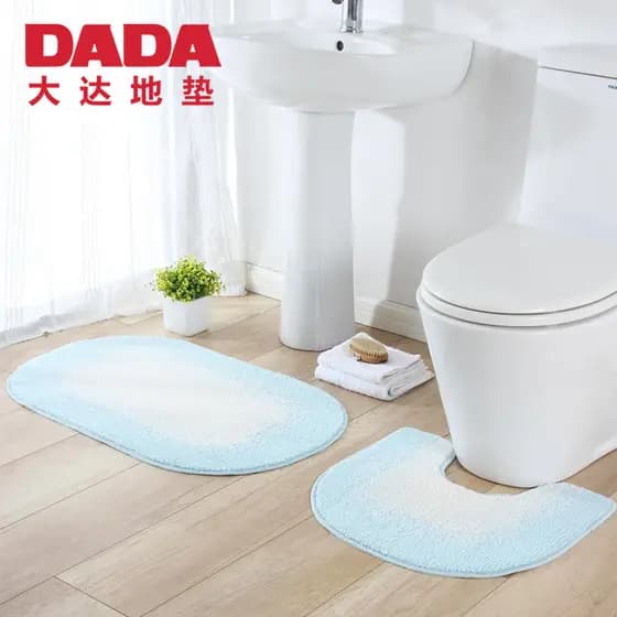 Dada tapete de chão do banheiro conjunto de duas peças toalete em forma de U absorver água antiderrapante macio quente t