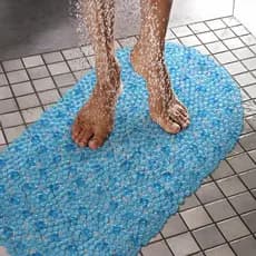 Tapete antiderrapante para banheiro, ventosa de pvc transparente, chuveiro, banho, banheiro, à prova d'água, banheira, p