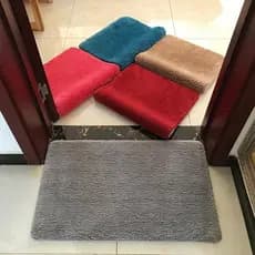 Dada Jindanlan tapete de chão cor sólida macio banheiro absorvente antiderrapante pé tapete quarto banheiro sala estar p