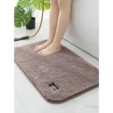 Dada Jindanlan tapete de chão simples retangular banheiro quarto porta casa cor sólida máquina lavável tapete moderno