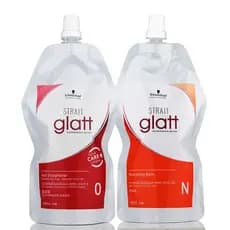Schwarzkopf Creme Alisante de Cabelo/Creme Alisador de Cabeça Preta/Alisador Natural/Faça Suave/Perm Cerâmico 400ml Dois