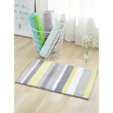 Tapete doméstico absorvente para pés, banheiro, banheiro, antiderrapante, porta de entrada do quarto, porta