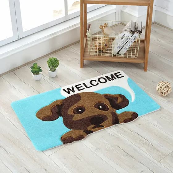 Tapete de porta de quarto de desenho animado Tapete de porta de quarto infantil Tapete de pé Sala de estar Tapete de por