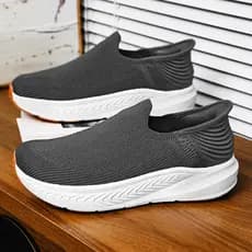 Pé ampliando sapatos para idosos outono Casual um passo 4E amplo último pai sapatos grande pé osso malha dedo do pé larg