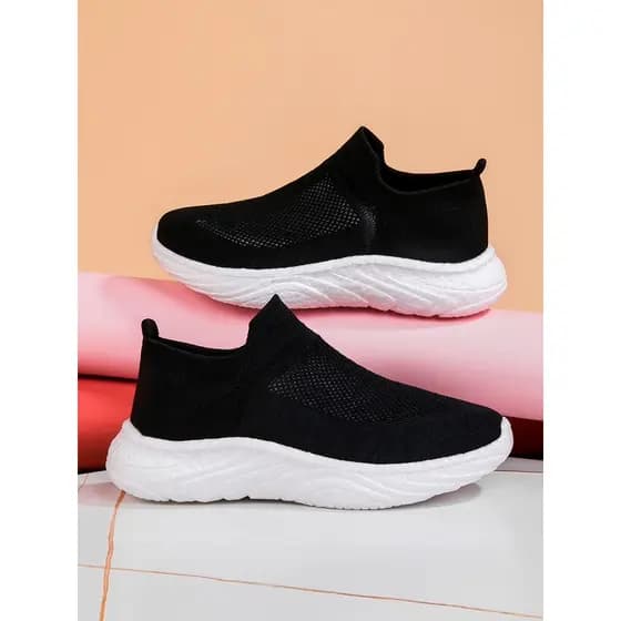 Ultra-leve Super macio pisando na merda sentir pipoca sola capa pé meias de malha elástica esportes sapatos casuais home