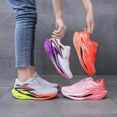 Voando 4 profissional maratona tênis de corrida palma completa placa carbono corrida PB tênis absorção choque sapatos es