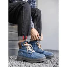 Tamanho grande primavera outono botas masculinas tamanho 48 moda geral botas 47 botas Martin de alta qualidade 46 botas