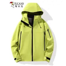 Pica-pau outono inverno três-em-um 2025 novo estilo jaqueta destacável conjunto de duas peças à prova de vento à prova d