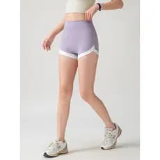 Vitalidade pequeno café pêssego nádegas Yoga Shorts feminino cintura alta Hip Lift apertado calças quentes verão Pilates