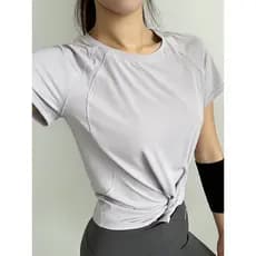 2026 novo estilo esportes topo feminino de manga curta camiseta correndo roupas de secagem rápida roupas de treinamento