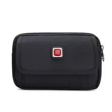 Bolsa de cintura suíça para celular masculino, bolsa transversal multifuncional, adequada para canteiros de obras, pode