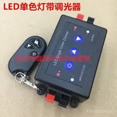 Controlador LED com dimmer de 3 teclas, controle remoto sem fio RF de radiofrequência, dimmer manual de ajuste contínuo