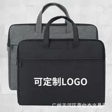 Bolsa de lona para documentos no atacado, bolsa de escritório masculina para documentos, bolsa para laptop de negócios,
