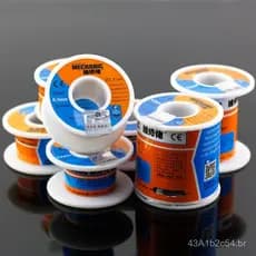 Fio de Solda para Reparadores HX-T100 100G, à Base de Chumbo, de Alta Pureza e Baixo Ponto de Fusão, com Núcleo de Resin
