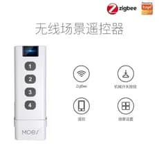 Interruptor de Cena Inteligente Zigbee Tuya para Casa, controlado por aplicativo, programável, interruptor de cena sem f