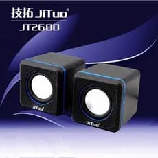 Jituo JT-2600 Alto-falante USB para Laptop, Qualidade de Som Estéreo 3.0, Mini Alto-falante