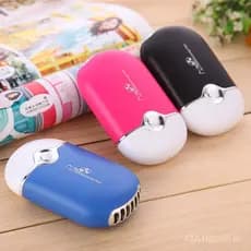 Diretamente do fabricante: Mini ventilador portátil recarregável por USB, ventilador circular de ar condicionado portáti